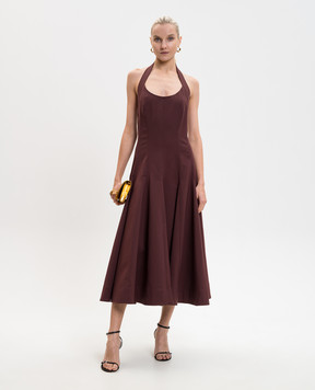 Simkhai Burgundy midi dress Melissa 1261220HC