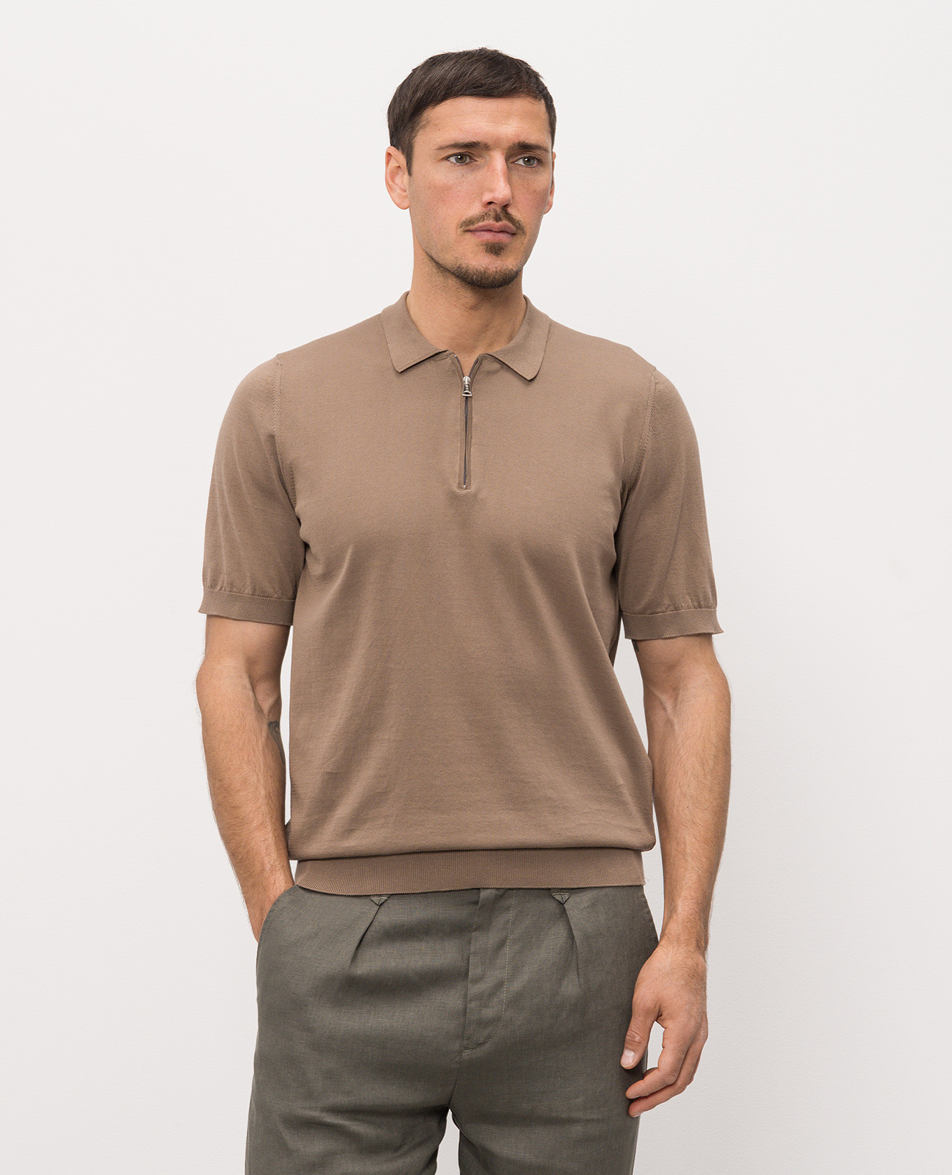 Brown polo Cashmere&Whiskey 3