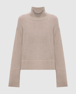 LISA YANG Beige Fleur cashmere sweater 2022098