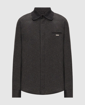 Iceberg Gray shirt with wool G0203104