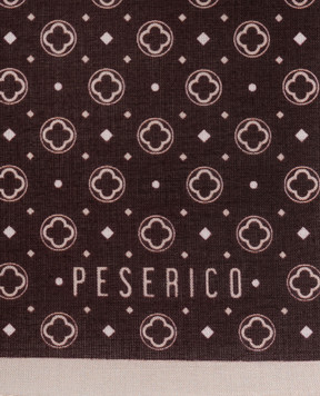 Peserico A burgundy scarf-pache in a print R71026C0CC955