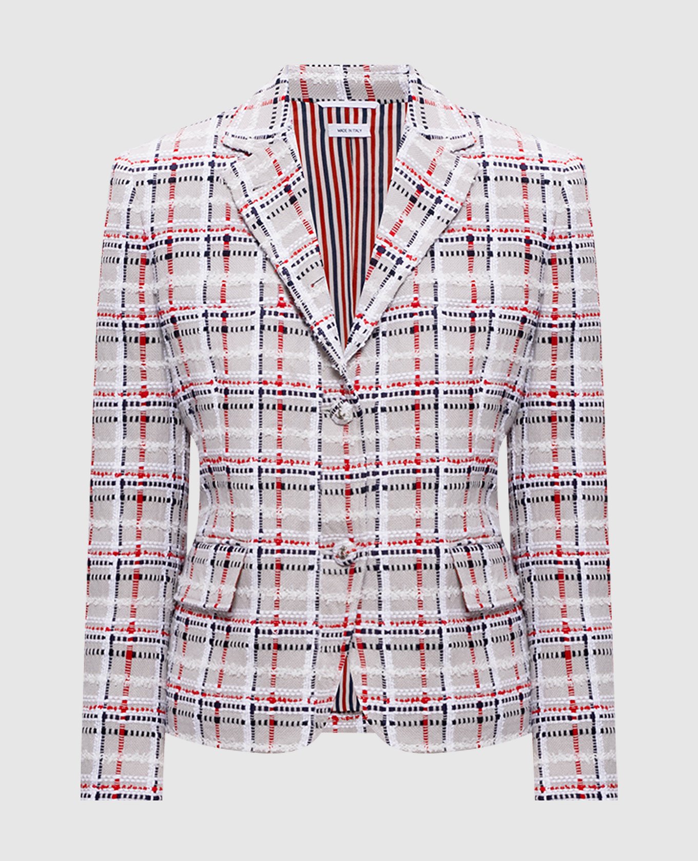 

Gray tweed jacket with wool Thom Browne, Grey