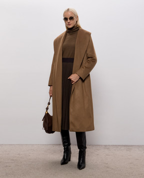 Max Mara ARDEA brown cashmere coat with a smell MSTARDEA