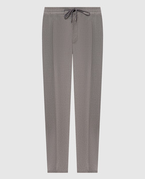 Cashmere&Whiskey Gray wool and cashmere pants 02556R0776