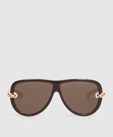 Brown Knot Sunglasses