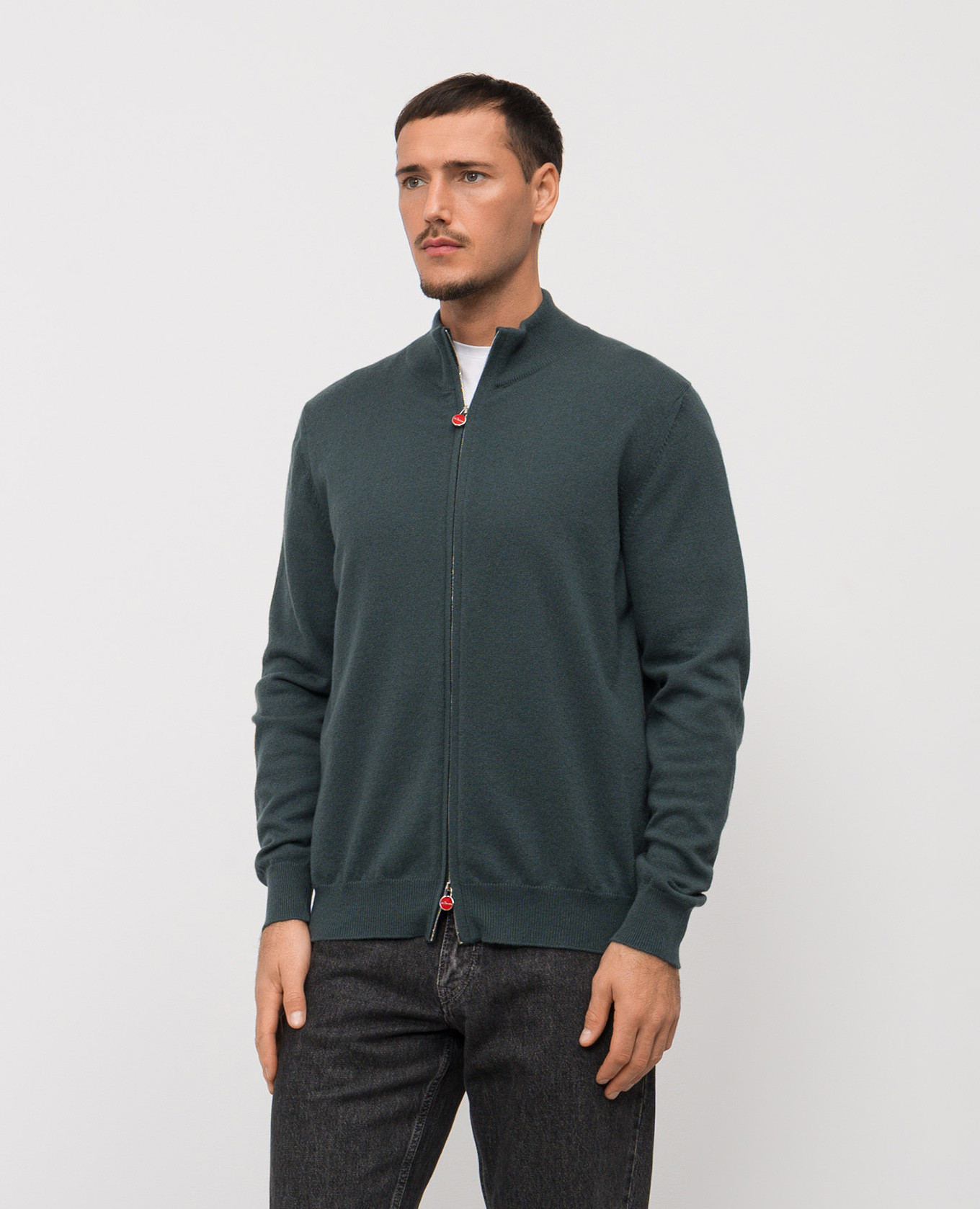 

Green cashmere cardigan Kiton