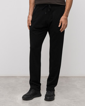Canali Black wool sweatpants MJ02339T0913