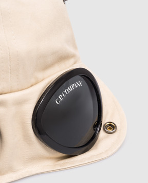 C.P. Company Children's beige cap with logo CQX004LOA04