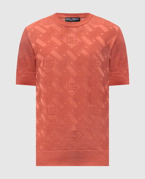 Dolce&Gabbana Patterned silk T-shirt GXX03TJBSOC