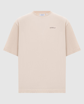 Off-White Beige Half Arrow T-shirt 44MAA120S26J008