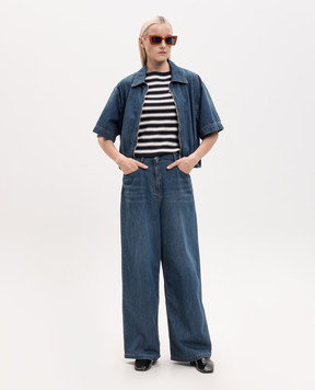Juun.j Blue striped T-shirt JW6351W05R