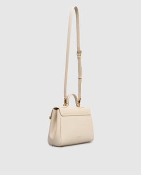 Dolce&Gabbana Marlene ivory leather satchel bag BB7932A3G19