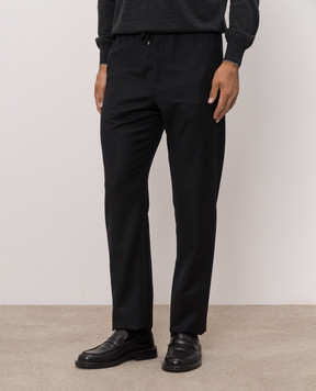 Agnona Dark gray wool pants T710U6YU1142