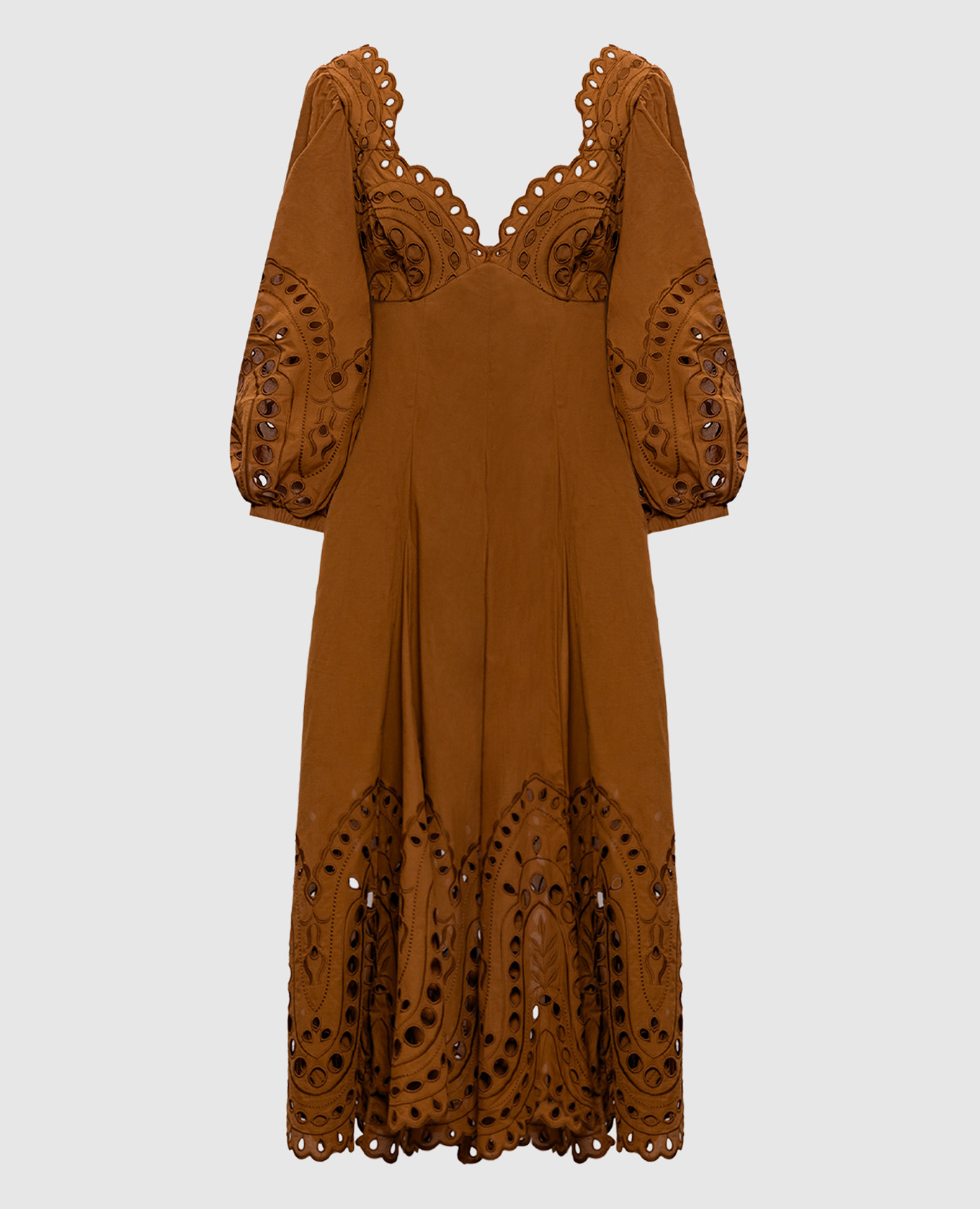 Brown Corbin midi dress