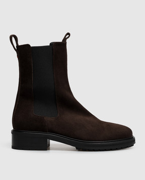 Aeyde Brown suede Jack Chelsea boots AB0266003003226