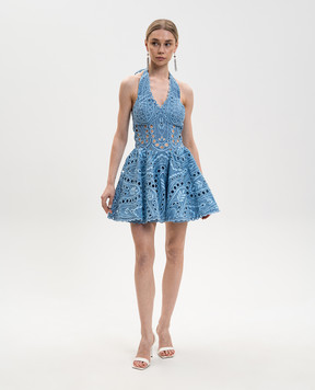 Charo Ruiz Sandlight blue mini dress 263604