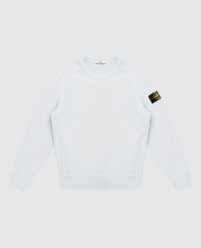 Stone Island Children's blue sweatshirt with logo L1S166100005S004014