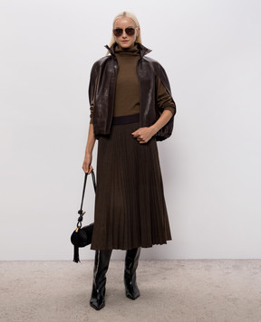 Simkhai Aaliyah brown wool turtleneck 5262188K