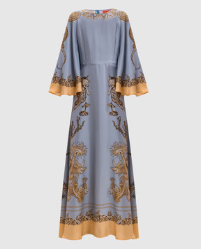 La DoubleJ Sorella blue silk dress DRE0923SIL026OCE01