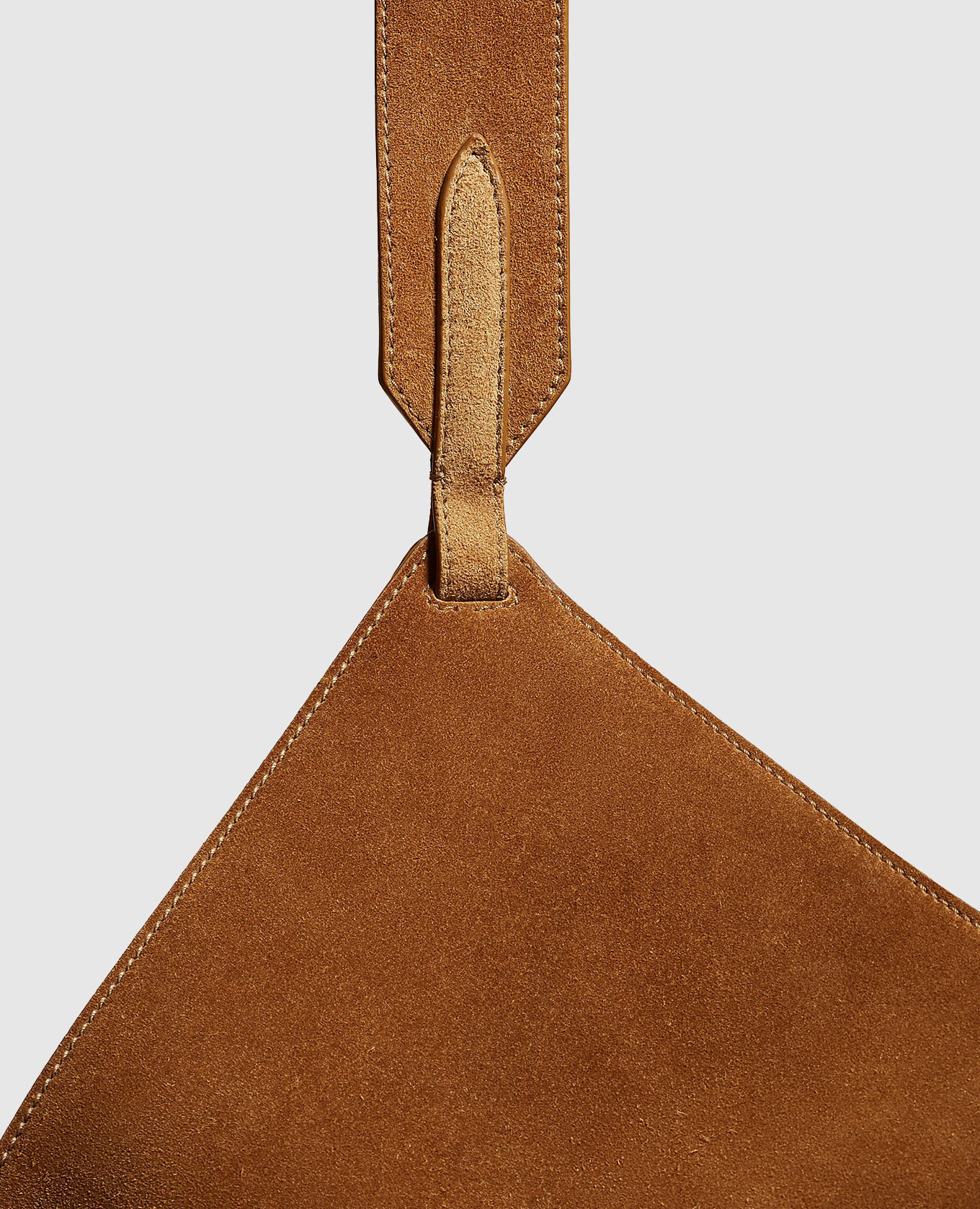 Lotus suede bag in brown Khaite 5
