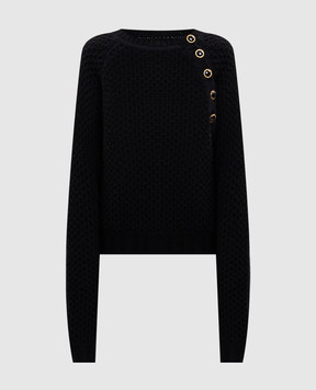 Jacob Lee Black cashmere sweater WCC0037SS26B
