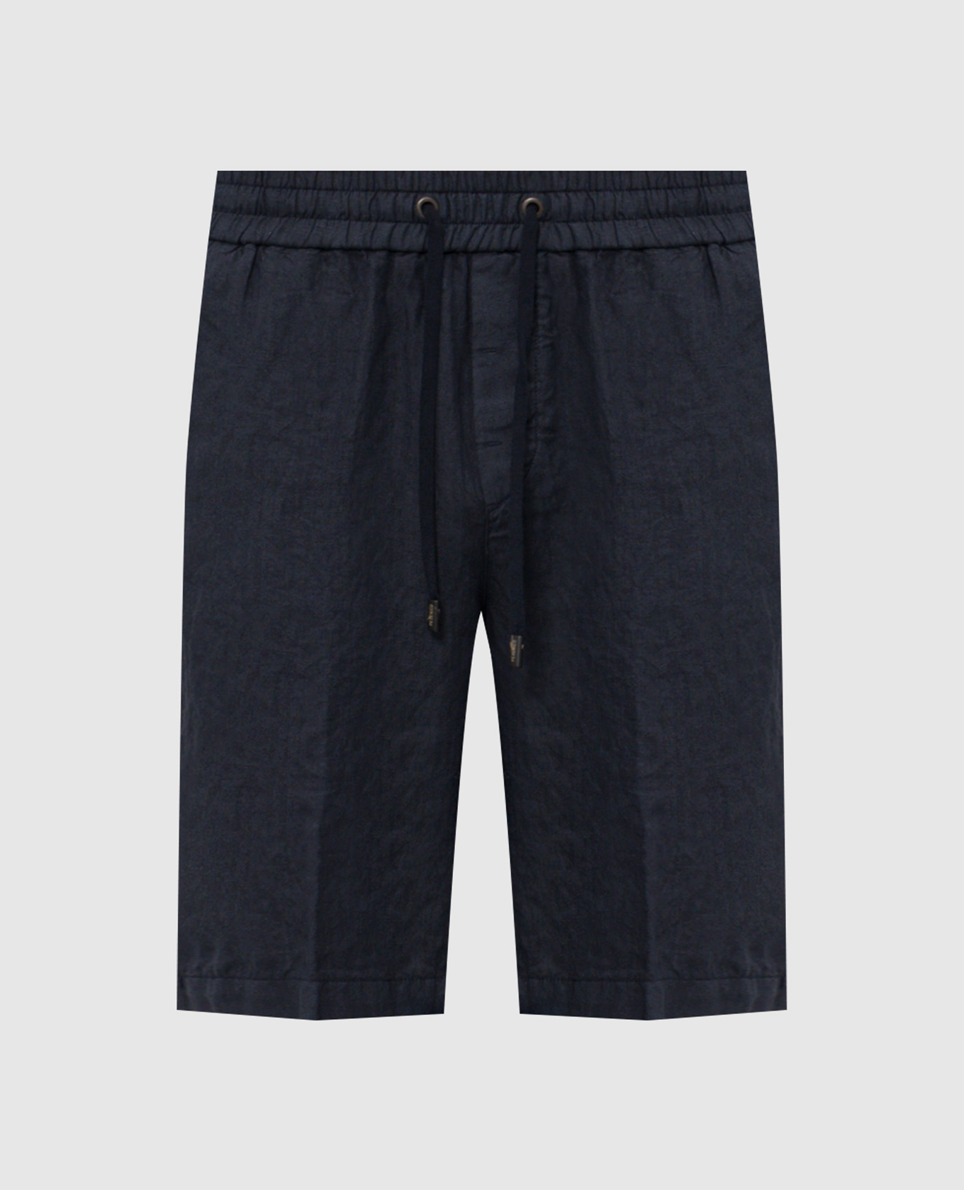 Blue linen shorts