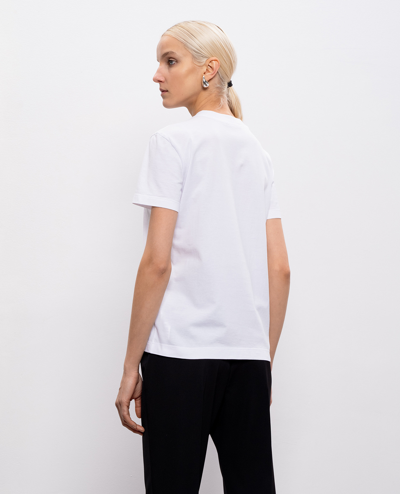 White T-shirt with DG embroidery Dolce&Gabbana 4