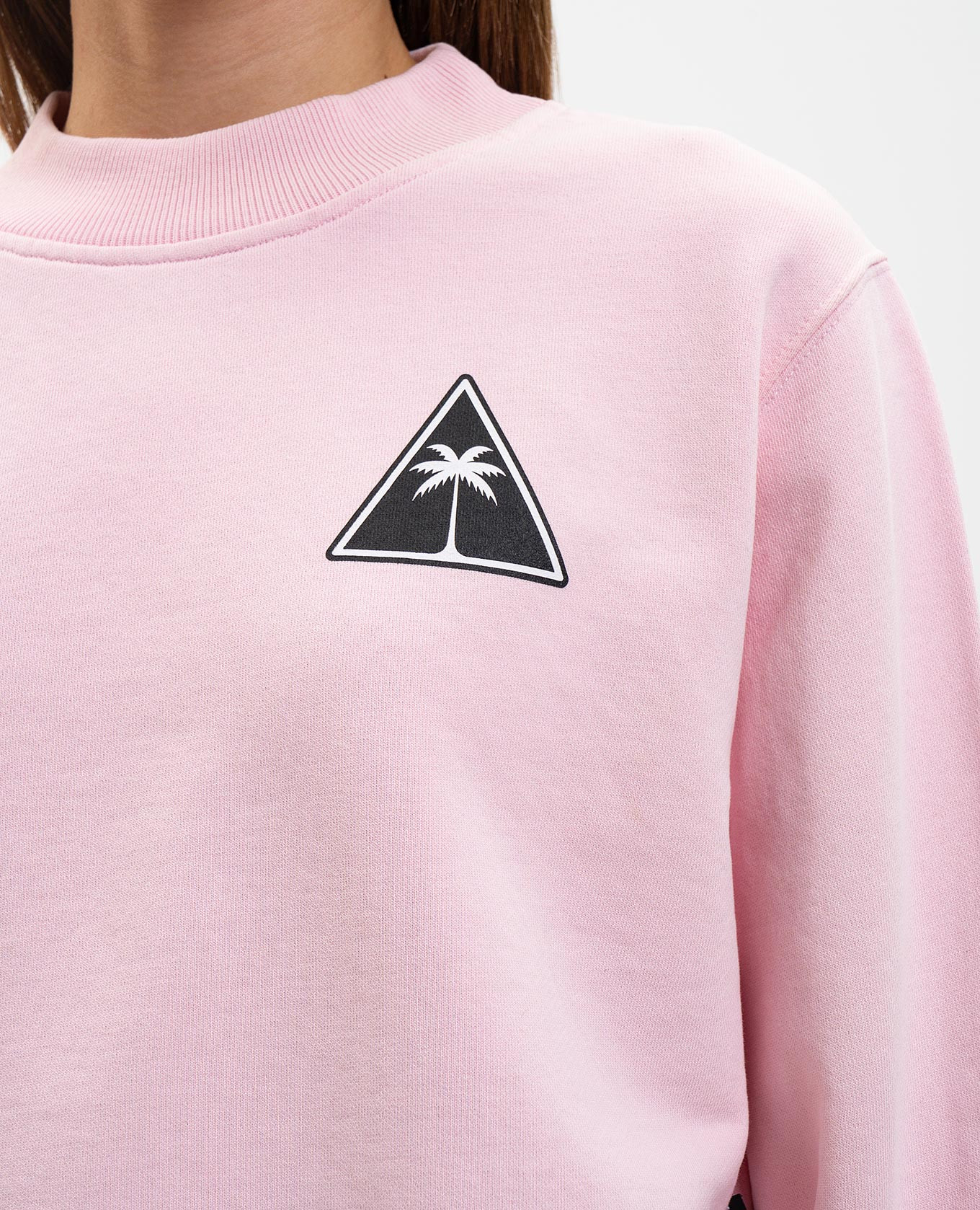 

Pink sweatshirt with logo print Palm Angels