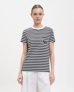 Max Mara OBOLI white striped T-shirt MXMOBOLI