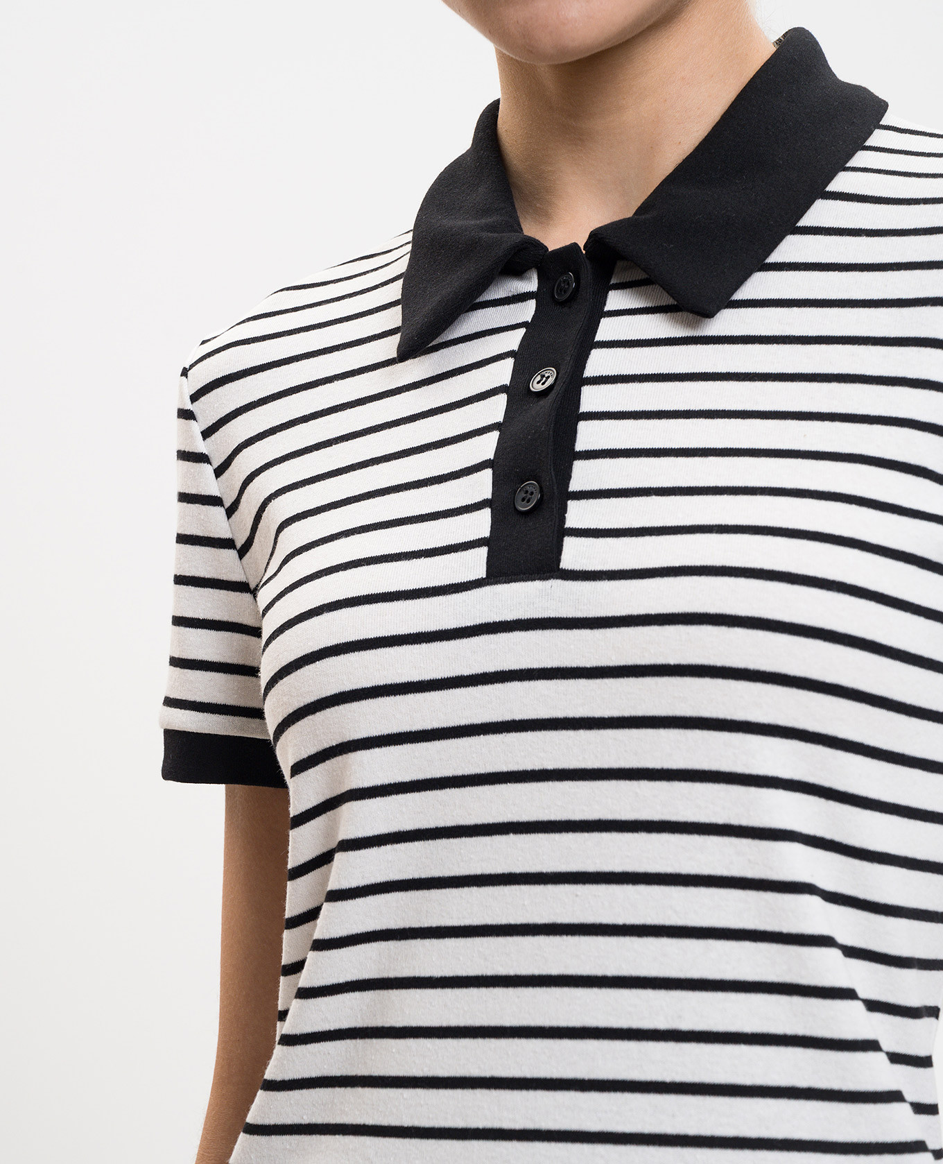 

White striped polo shirt Simkhai