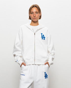 Sporty & Rich LA Serif white sports jacket ST094714669WH01