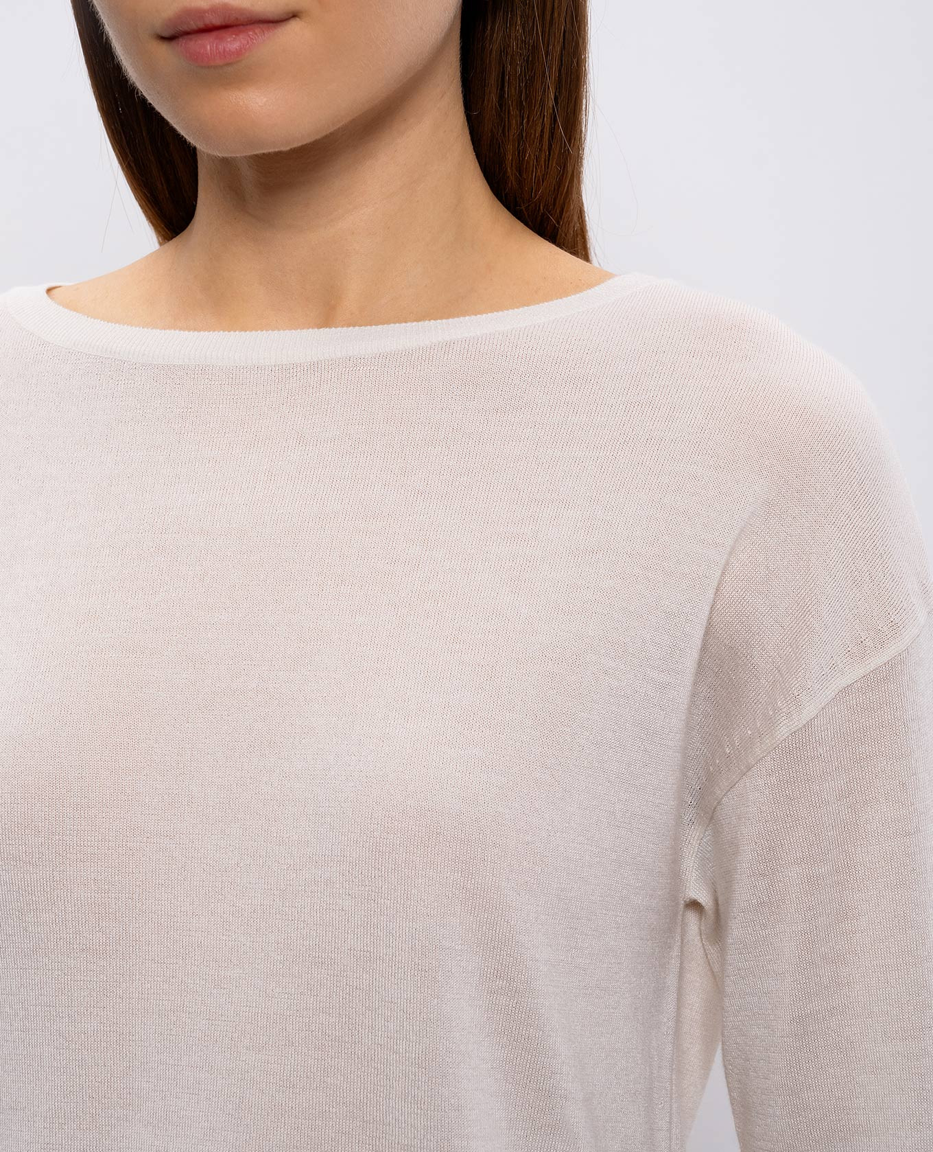 Beige BELLA cashmere and silk jumper Max Mara 5