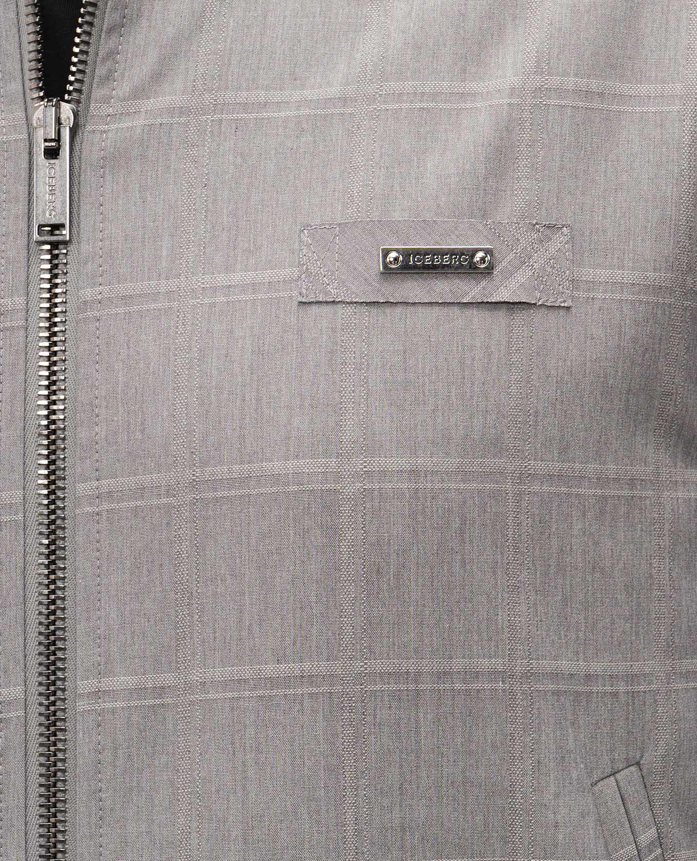 

Gray checkered bomber jacket Iceberg, Grey