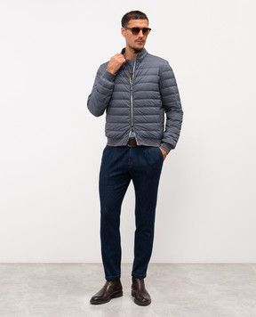 MooRER Gray down jacket STRAUSS STRAUSSS3