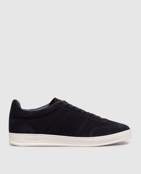 Kiton Blue suede sneakers USSA396N01511