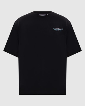 Off-White Black T-shirt with branded print 44MAA120S26J00E