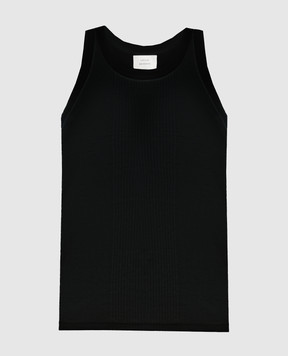 Loulou de Saison Black LIMBA T-shirt with embroidered emblem LIMBALDS