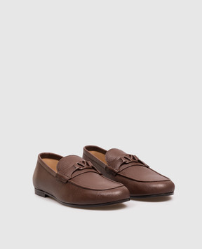 Valentino VLogo brown deerskin loafers 9Y2S0O03AKL