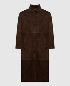 ARMA Brown suede coat 005L26603102