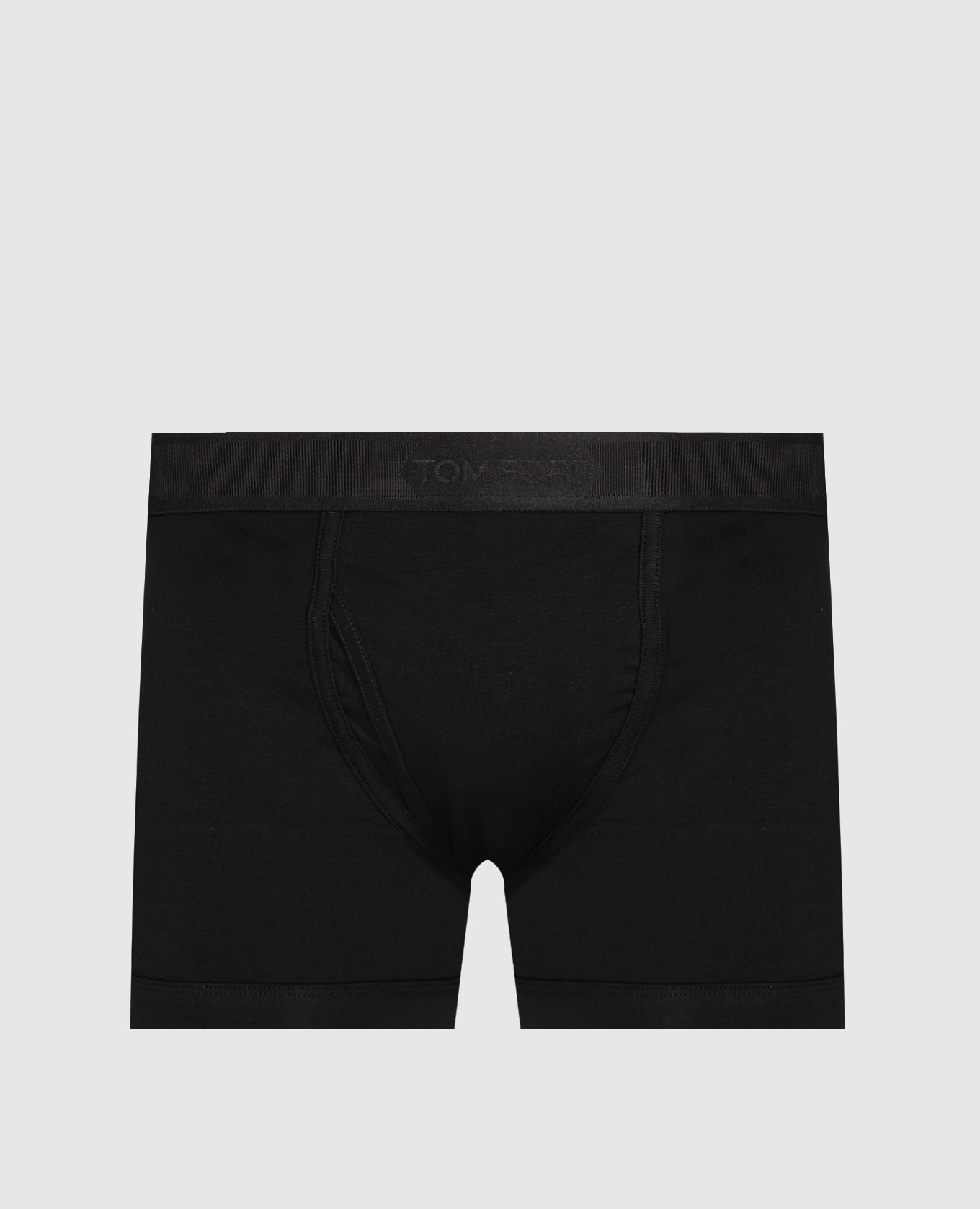 Black briefs with logo pattern