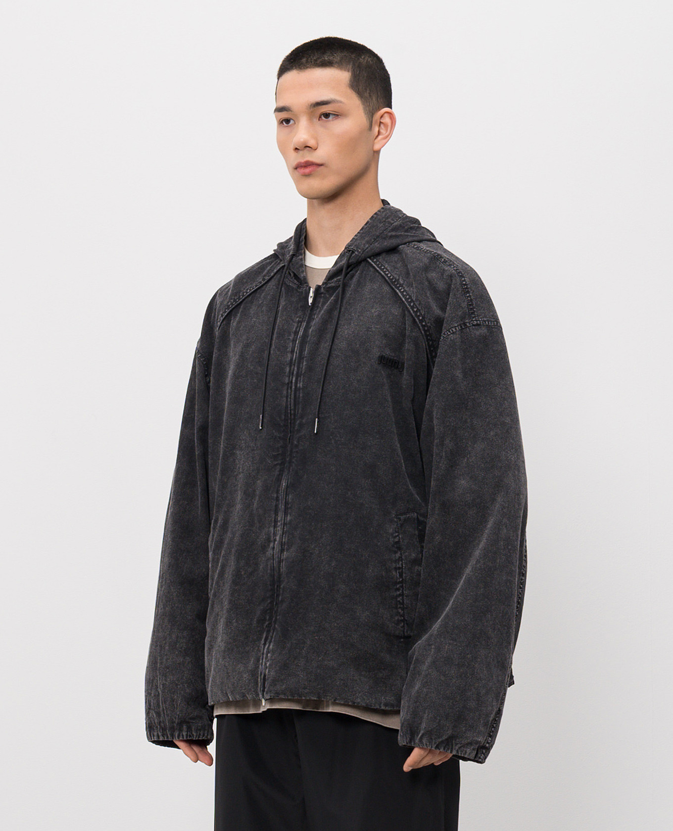 Black jacket with a worn effect Juun.j 3