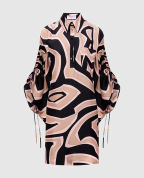 PUCCI Silk dress with branded print 6HRL116H741