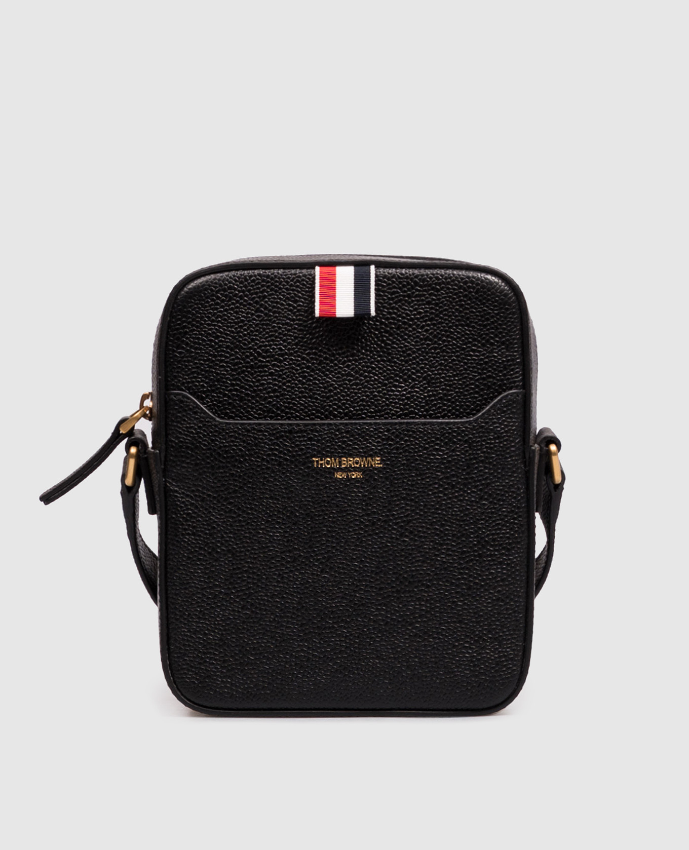 Black leather bag