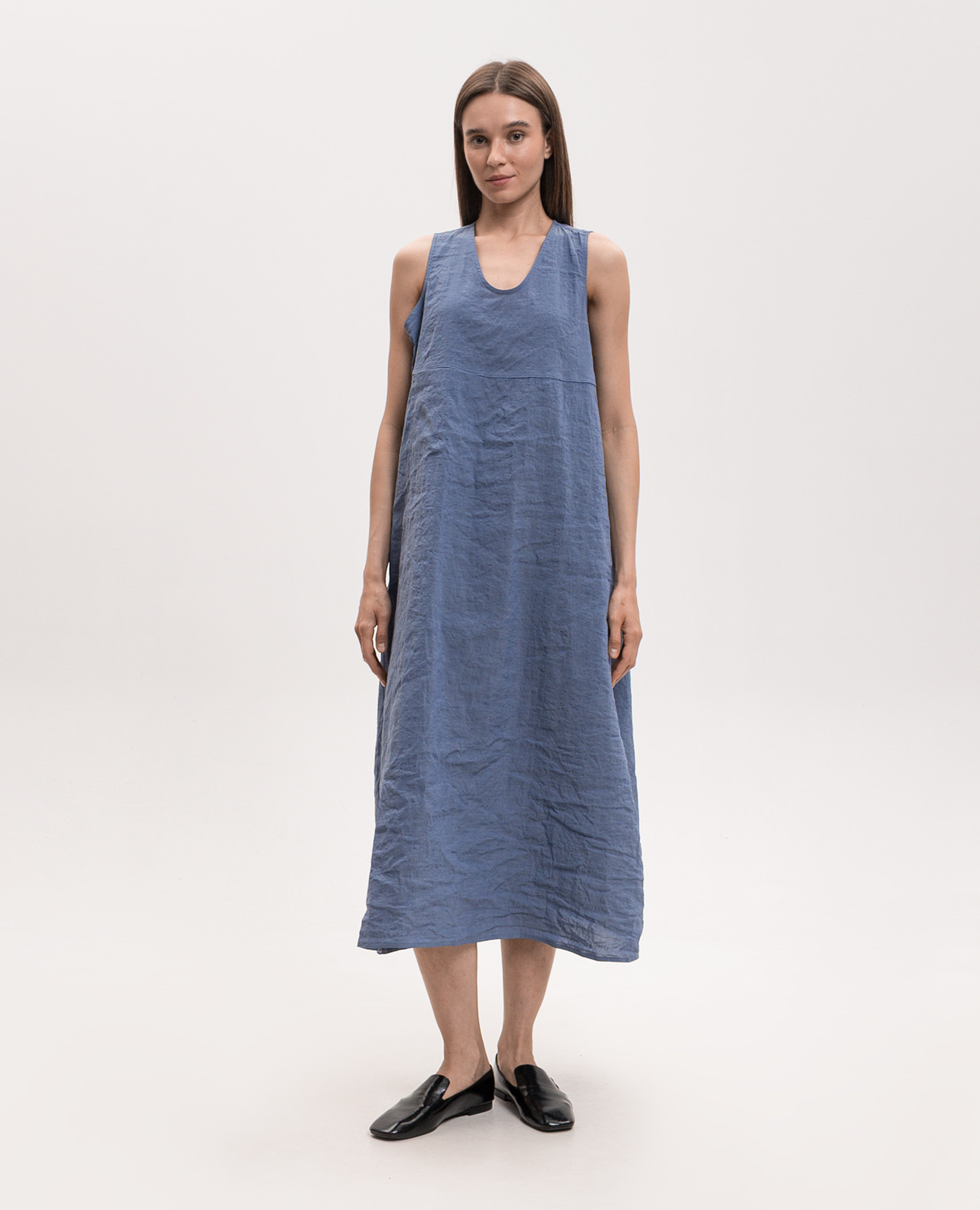 

Doras blue dress with linen Sofie D`Hoore, Light blue