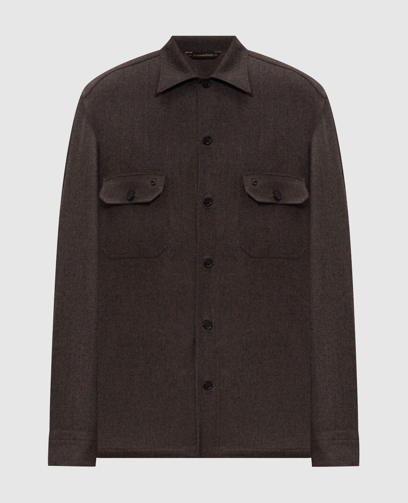 Brown cashmere shirt