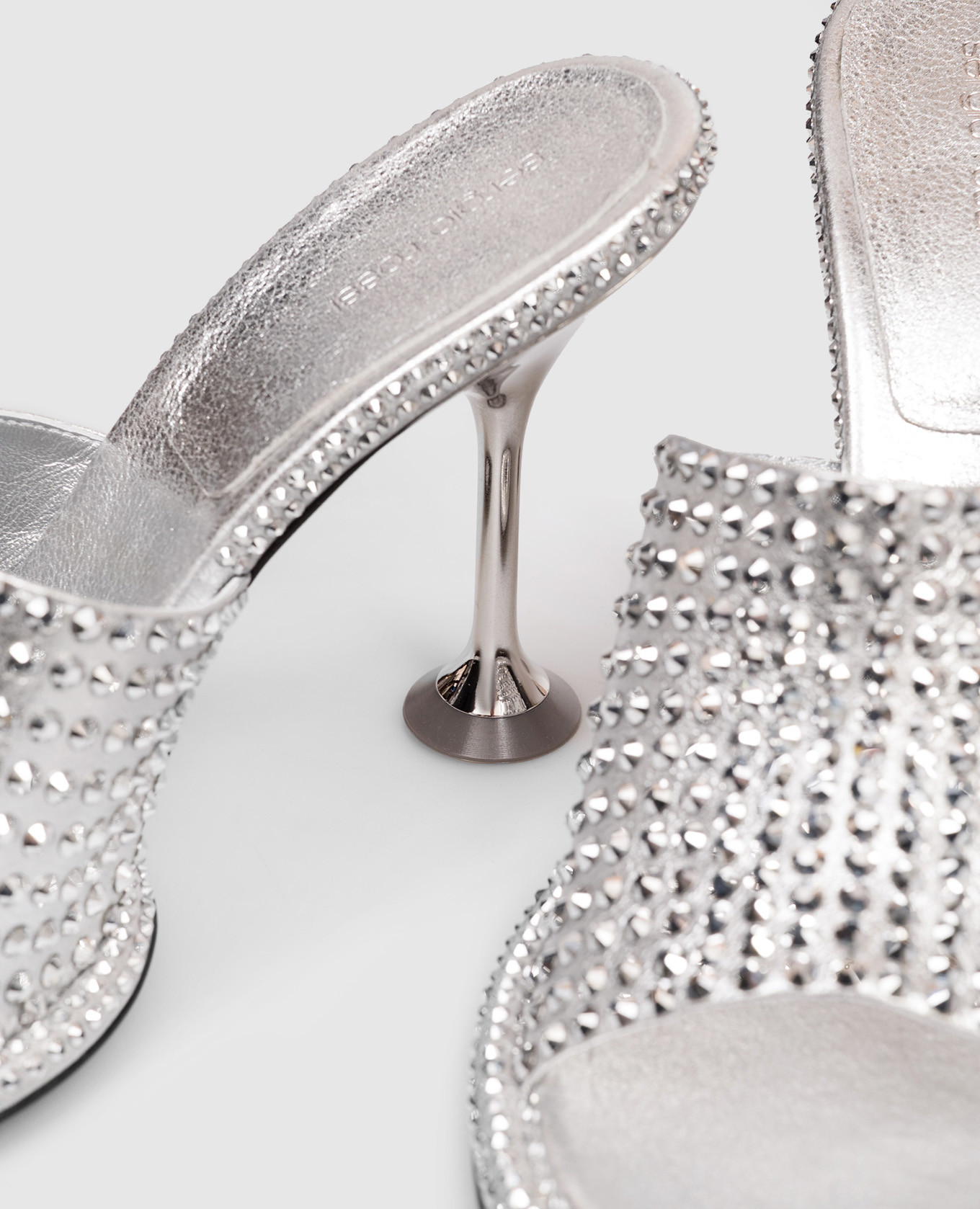 

Orb silver leather mules Sergio Rossi