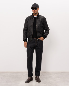 Peserico Black wool and cashmere shirt R59599F1209470