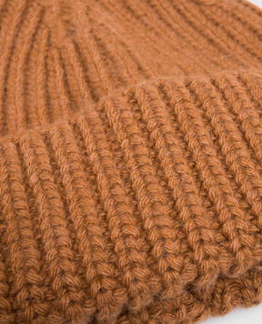 ISAIA Brown wool and cashmere hat BRK066Y0564