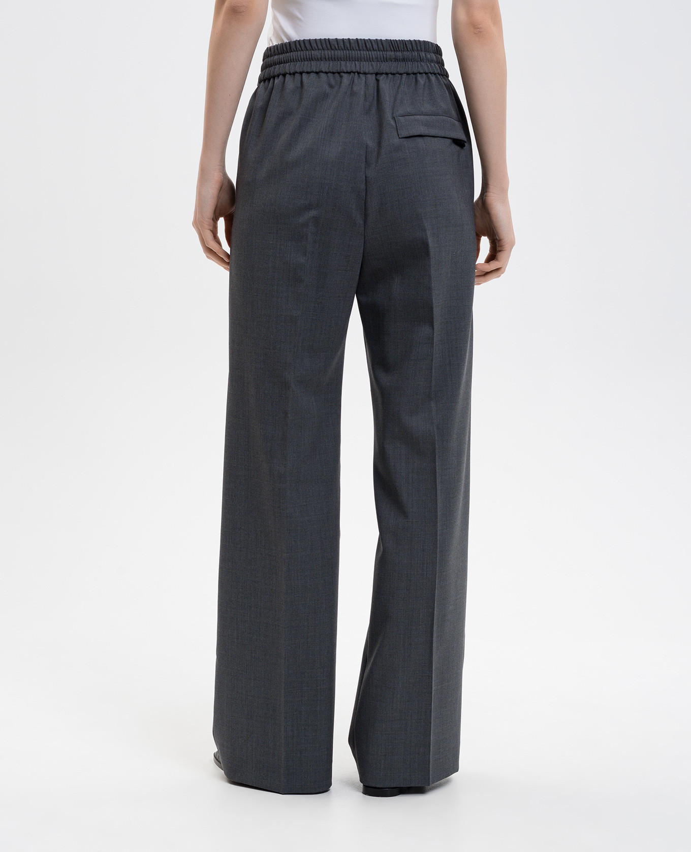 Grey REVERE wool trousers Max & Co 4