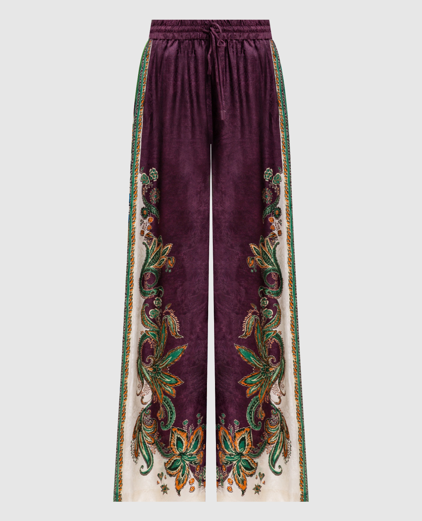 Burgundy Ruthie silk pants